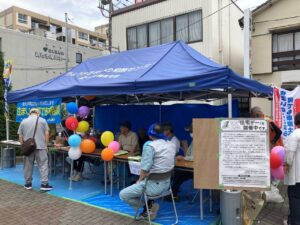 2023.6.4 住宅デー 京王多摩川駅前広場（多摩川・飛田給分会） (002)